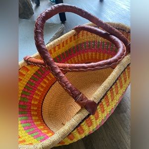 Woven Farmers Market Basket- Large